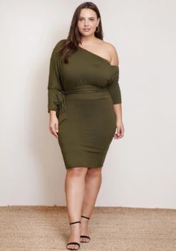 Asoph Women Clothing Plus Size One Shoulder Bodycon Dress -Mini Dress Store 2002490 125 2
