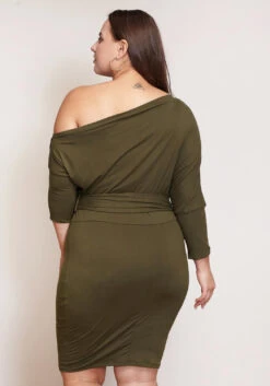Asoph Women Clothing Plus Size One Shoulder Bodycon Dress -Mini Dress Store 2002490 125 4