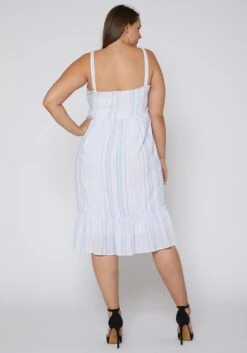 Nurode Tie Front Hem Midi Dress -Mini Dress Store 2003583 312 3