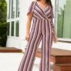 Asoph Plus Size Stripe Jumpsuit -Mini Dress Store 2008558 128 1