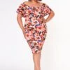 Asoph Plus Size Off Shoulder Garden Dress 2 Asoph Plus Size Off Shoulder Garden Dress -Mini Dress Store 2008822 001 3