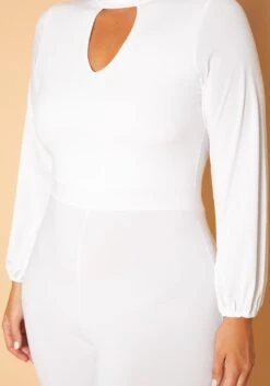 Plus Size Keyhole Front Flare Leg Jumpsuit -Mini Dress Store 2010719 002 4