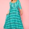 Plus Size Snake Print Fit & Flare Maxi Dress -Mini Dress Store 2011099 112 0