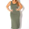 Bellatrix Plus Size Sleeveless Scoop Neck Maxi Dress