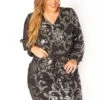 Asoph Plus Size Boracade Print Party Mini Dress -Mini Dress Store 2016140 001 4