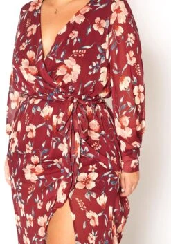 Asoph Plus Size Floral Print Chiffon Maxi Dress 12 Asoph Plus Size Floral Print Chiffon Maxi Dress -Mini Dress Store 2016233 111 5