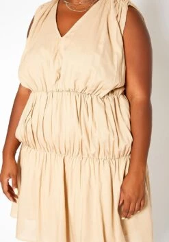 Asoph Plus Size Tiered Puffy Flare Mini Dress -Mini Dress Store 2018090 142 5