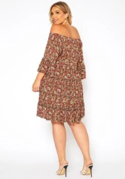 Asoph Plus Size Vintage Floral Print Mini Dress -Mini Dress Store 2018420 120 3