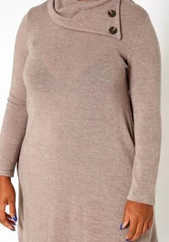 Asoph Plus Size Asymmetric Cowl Neck Mini Dress -Mini Dress Store 2018432 118 4