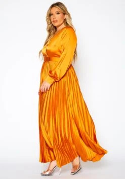 Plus Size Pleated Maxi Flare Dress -Mini Dress Store 2019068 001 4