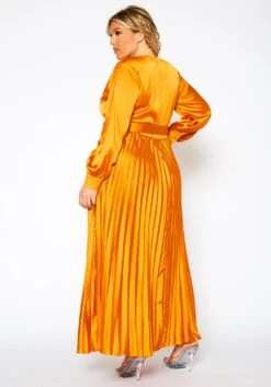Plus Size Pleated Maxi Flare Dress -Mini Dress Store 2019068 001 5