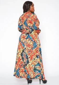 Plus Size Rocky Print Fit & Flare Maxi Dress -Mini Dress Store 2019329 109 3
