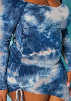 Plus Size Multi Print Off Shoulder Asymmetric Dress -Mini Dress Store 2019519 995 4