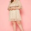 Plus Size Floral Print Flare Mini Dress -Mini Dress Store 2019645 319 0