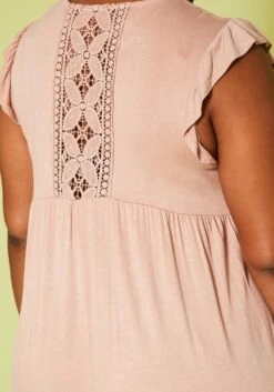 Plus Size Ruffle Sleeve Flare Mini Dress -Mini Dress Store 2019982 002 4