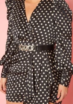 Plus Size Polka Dot Long Sleeve Mini Dress -Mini Dress Store 2020120 001 4