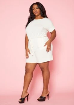 Plus Size Basic Lounge Romper -Mini Dress Store 2020178 006 4