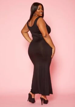 Plus Size Basic Bodycon Tank Maxi Dress -Mini Dress Store 2020218 001 4