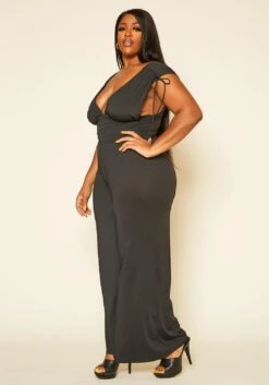 Plus Size Side Cleavage Jumpsuit -Mini Dress Store 2020304 001 3
