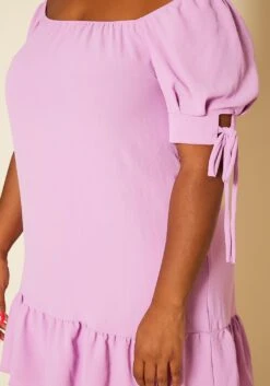 Plus Size Off Shoulder Ruffle Mini Dress -Mini Dress Store 2020490 001 5