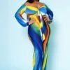 Plus Size Multicolor Wide Leg Jumpsuit -Mini Dress Store 2020507 001 2