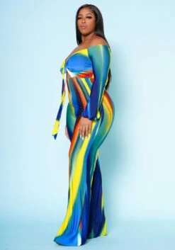 Plus Size Multicolor Wide Leg Jumpsuit -Mini Dress Store 2020507 001 3