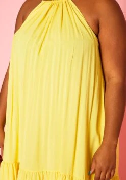 Plus Size Halter Top Tiered Dress -Mini Dress Store 2020586 002 5