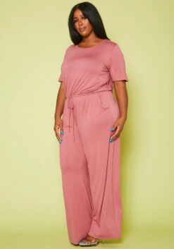 Plus Size Lounge Wide Leg Jumpsuit -Mini Dress Store 2020711 002 3