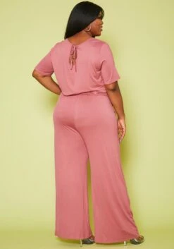 Plus Size Lounge Wide Leg Jumpsuit -Mini Dress Store 2020711 002 4