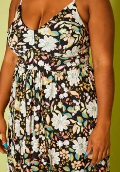 Plus Size Floral High-Low Tank Dress -Mini Dress Store 2020787 001 6