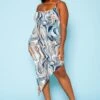 Plus Size Marble Print Asymmetric Cami Dress -Mini Dress Store 2020941 001 1