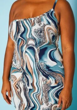 Plus Size Marble Print Asymmetric Cami Dress -Mini Dress Store 2020941 001 4