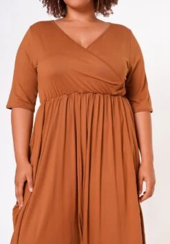 Plus Size Short Sleeve Harem Jumpsuit -Mini Dress Store 2021019 001 6