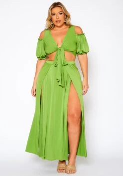 Plus Size Vacay Mode Matching Two Piece Set -Mini Dress Store 2021045 002 2