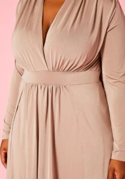 Plus Size Double Slit Flare Maxi Dress -Mini Dress Store 2021056 001 4