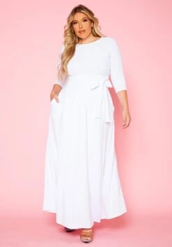Plus Size Effortless Fit & Flare Maxi Dress -Mini Dress Store 2021153 001 2
