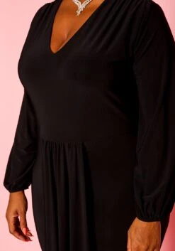 Plus Size Long Sleeve Mermaid Flare Gown 13 Plus Size Long Sleeve Mermaid Flare Gown -Mini Dress Store 2021276 001 5