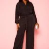 Plus Size Shimmer Long Sleeve Flare Jumpsuit -Mini Dress Store 2021323 001 1