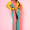 Plus Size Multi Color Ribbed Jumpsuit -Mini Dress Store 2022474 001 1