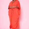 Plus Size Ruched Dolman Sleeve Maxi Dress 1 Plus Size Ruched Dolman Sleeve Maxi Dress -Mini Dress Store 2022481 003 1