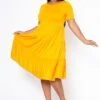 Plus Size Effortless Ruffled Fit & Flare Dress