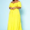 Plus Size Off Shoulder Fit & Flare Maxi Dress -Mini Dress Store 2022517 001 1