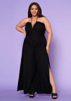 Plus Size Inresistable Tall Flare Leg Jumpsuit -Mini Dress Store 2022556 001 2