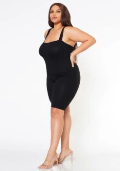 Plus Size Simply Flawless Cotton Cami Romper -Mini Dress Store 2022590 001 2