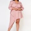 Plus Size Fashion Statement Button Front Dress -Mini Dress Store 2022601 001 2
