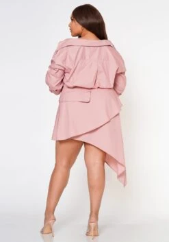 Plus Size Fashion Statement Button Front Dress -Mini Dress Store 2022601 001 4