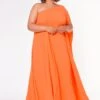 Plus Size One Shoulder Maxi Flare Dress -Mini Dress Store 2022644 002 1