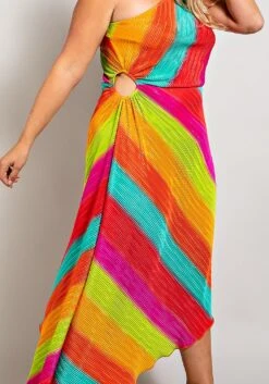 Plus Size Asymmetric One Shoulder Dress -Mini Dress Store 2022664 001 5